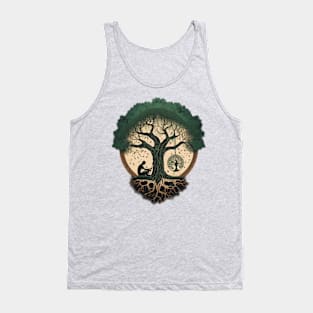 Meditation under a Tree - Designs for a Green Future Tank Top